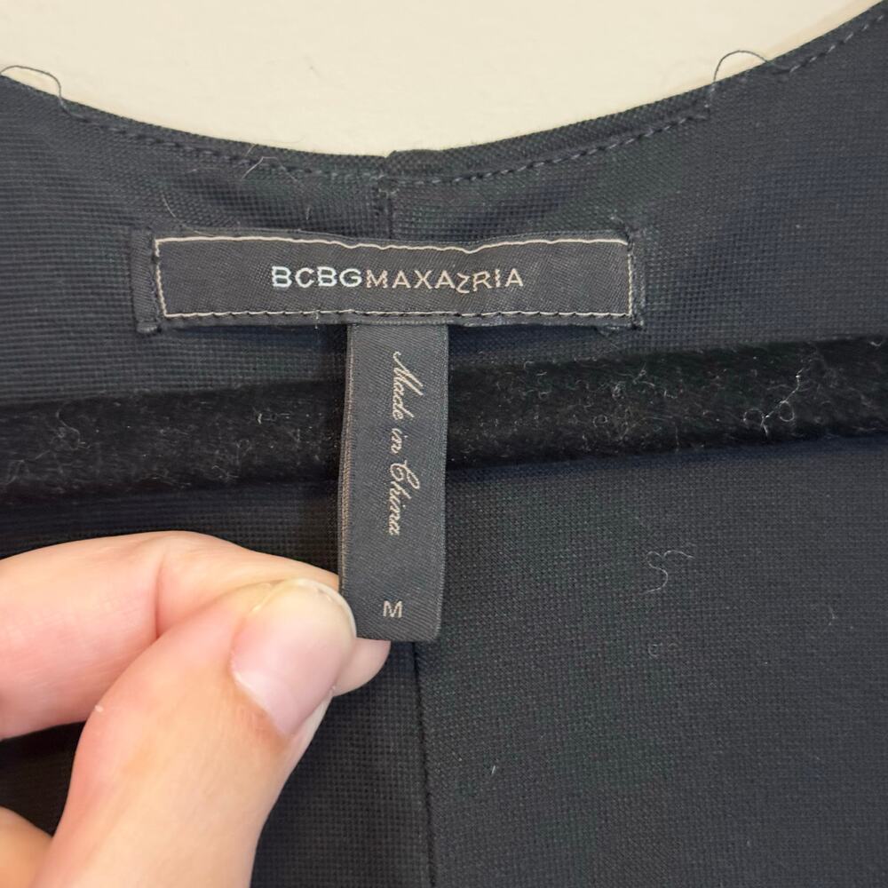 BCBG Maxazria Kerstin Tank Dress Medium Vintage Black Pullover V-Neck Sleeveless - Picture 8 of 9